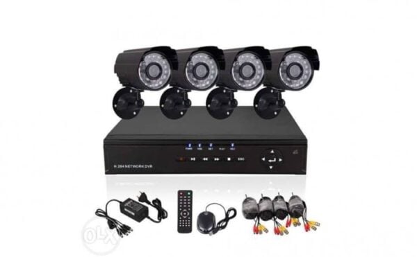 Sistem Supraveghere CCTV - Kit DVR 4 Camere Exterior/Interior, Cu HDMI, Internet, Infrarosu