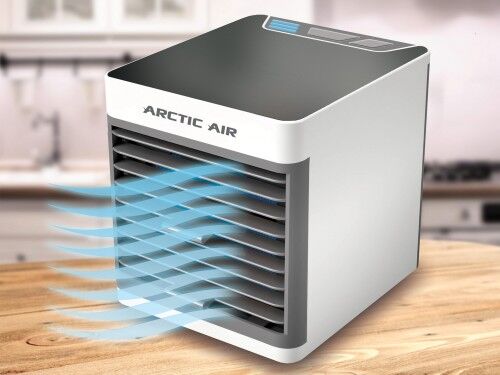 Aparat portabil de aer conditionat cu umidificator arctic air, lumina de veghe si incarcare USB Racitor de aer 7 coluri