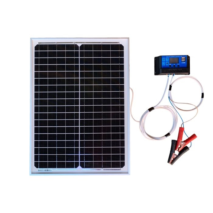 kit panou solar de incarcare controler 12 / 24V COD-04   30A 40A 50A 100A