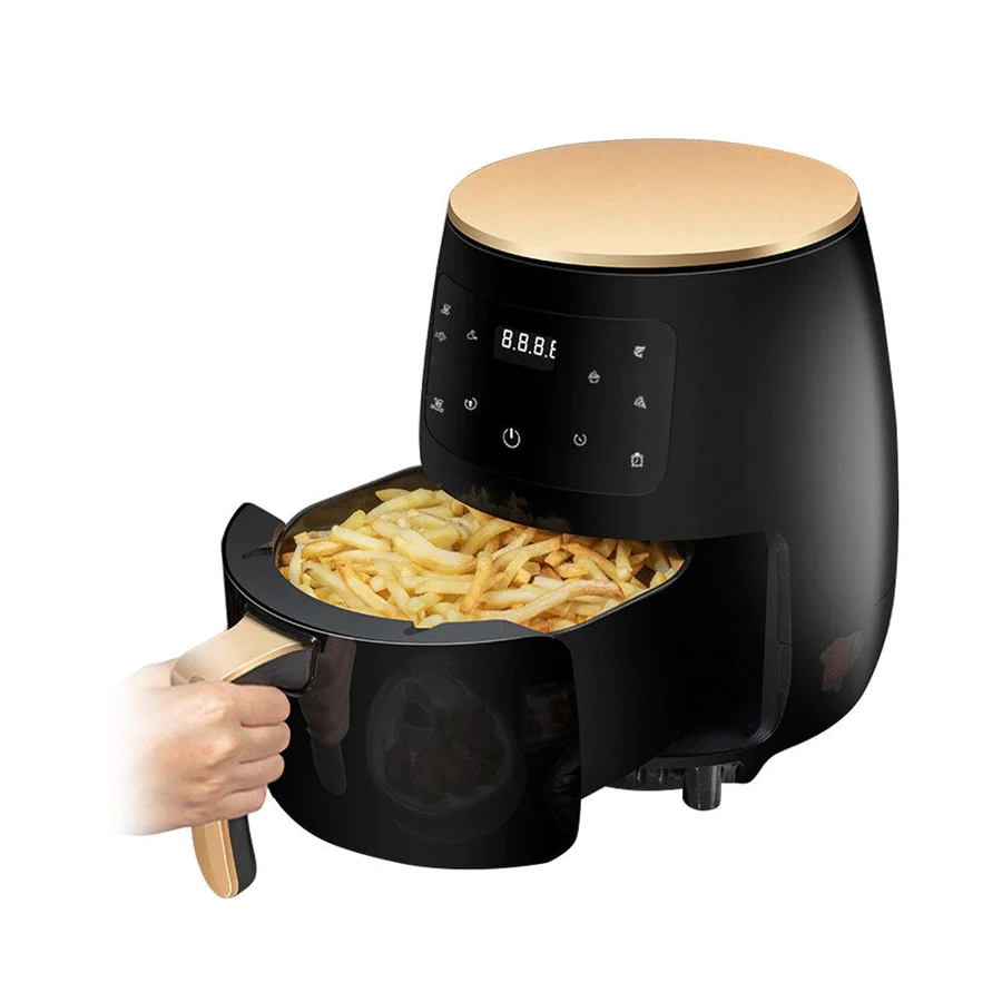 Friteuza Fara Ulei 6 Litri Air Fryer , Displat Digital, Functie de Coacere