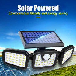 Proiector solar  triplu Led, 30W