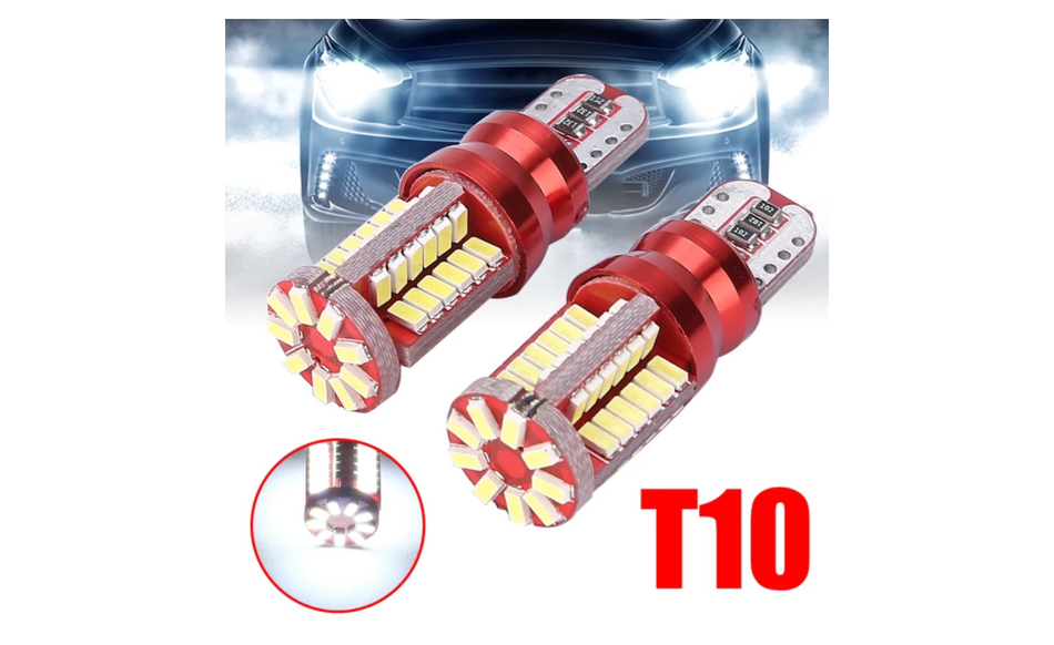 2 leduri pozitie T10 5w, canbus, 57 smd lumina alba SHD AUTO